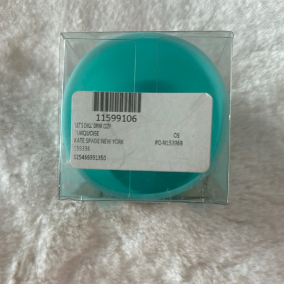 NWT Kate Spade New York Turquoise Drink Cozy - Picture 3 of 6